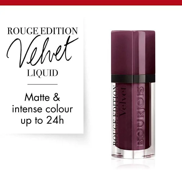 Bourjois Rouge Edition Velvet Liquid Lipstick - Berry Chic 25 - Image 4