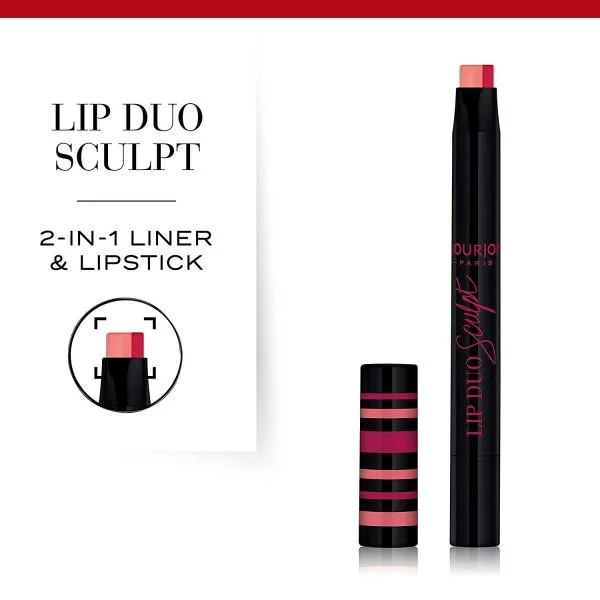 Bourjois Paris Lip Duo Sculpt Lipstick - Grenad-in 03 - Image 4