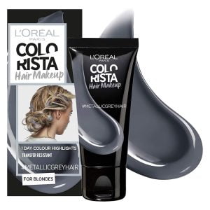 L'Oreal Colorista Hair Makeup for Light Blonde Hair - Metallic Grey- 30ml