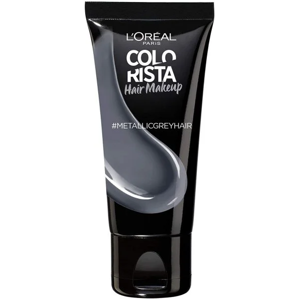 L'Oreal Colorista Hair Makeup for Light Blonde Hair - Metallic Grey- 30ml - Image 5