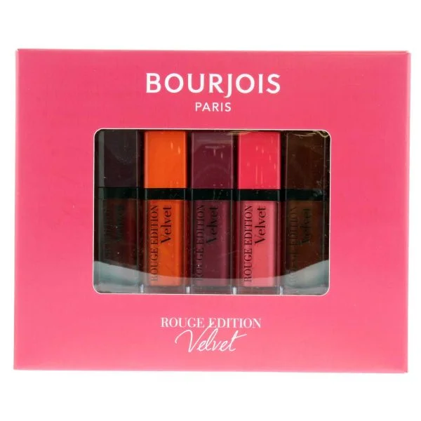 Bourjois Rouge Edition Velvet Liquid Lipstick Set - 5pc