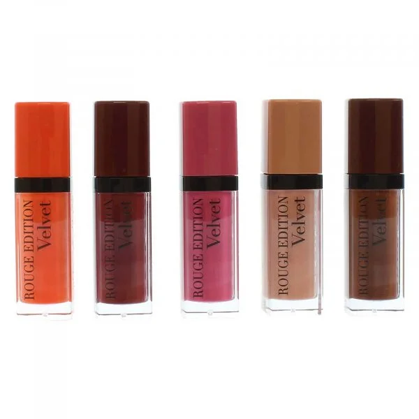 Bourjois Rouge Edition Velvet Liquid Lipstick Set - 5pc - Image 2