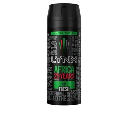 Lynx Africa 25 Years Duo Set 2pc (250ml Shower Gel & 150ml Body Spray) - Image 3