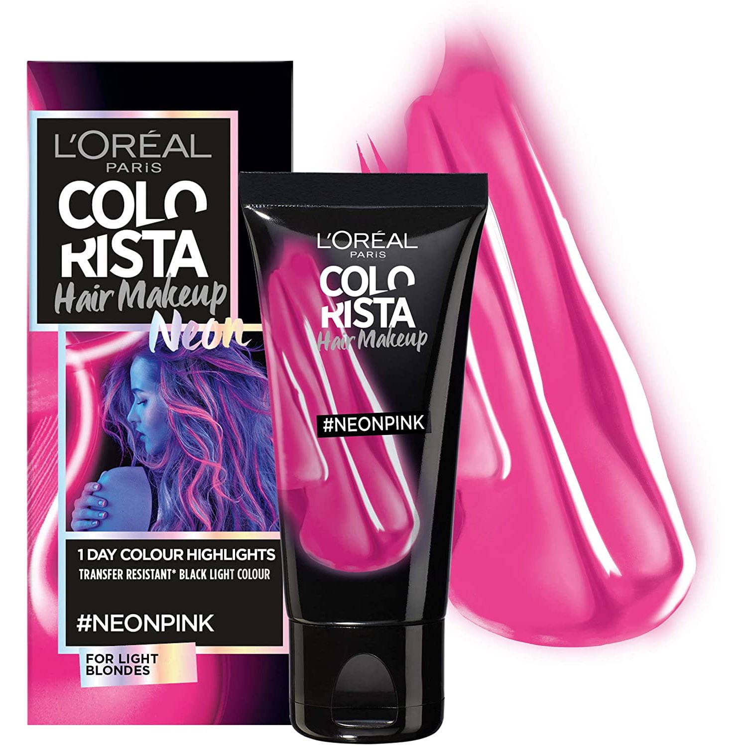 L'Oreal Colorista Hair Makeup for Light Blonde Hair - Neon Pink- 30ml - The  1K Shop