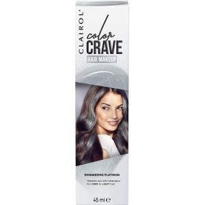 Clairol Color Crave Hair Color Makeup, Platinum  - 45ml