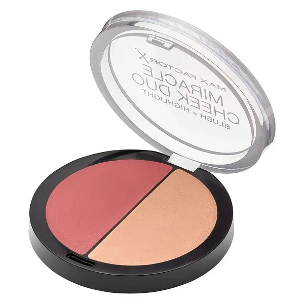Max Factor Miracle Cheek Duo, Blush + Highlight - Brown Peach & Champagne 20 - Image 8