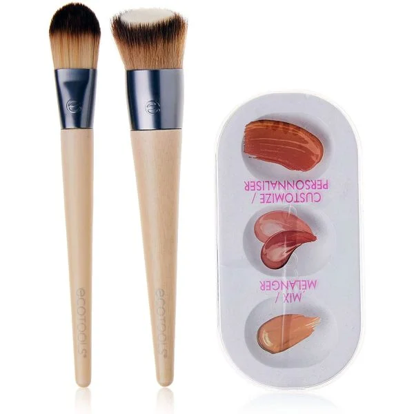 EcoTools Custom Match Duo Makeup Brushes and Mixing Palette with Lid - Image 6