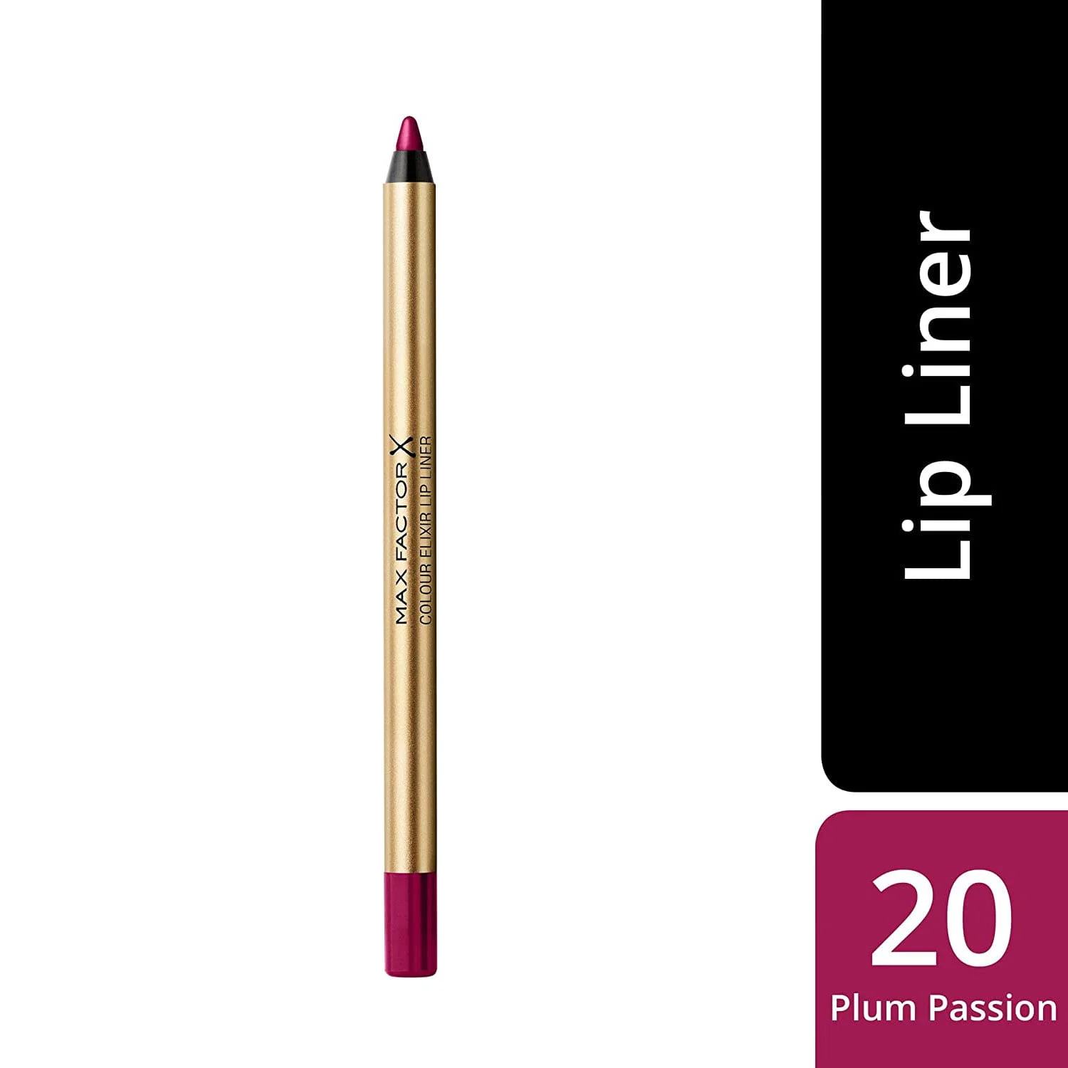 Max Factor Colour Elixir Moisturising Lip Liner - Plum Passion 20