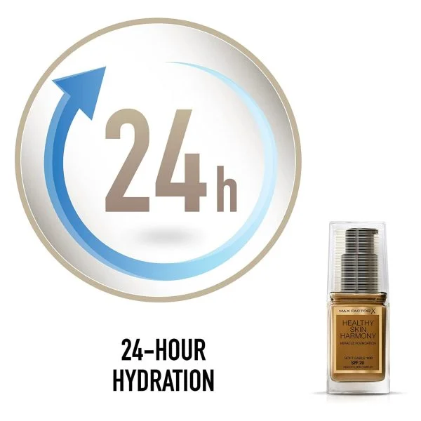 Max Factor Healthy Skin Harmony Foundation SPF 20 - Soft Sable 100 - Image 4