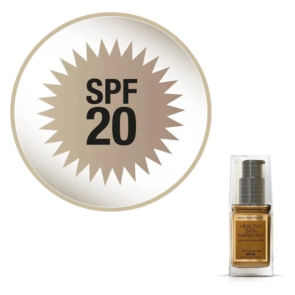 Max Factor Healthy Skin Harmony Foundation SPF 20 - Soft Sable 100 - Image 5