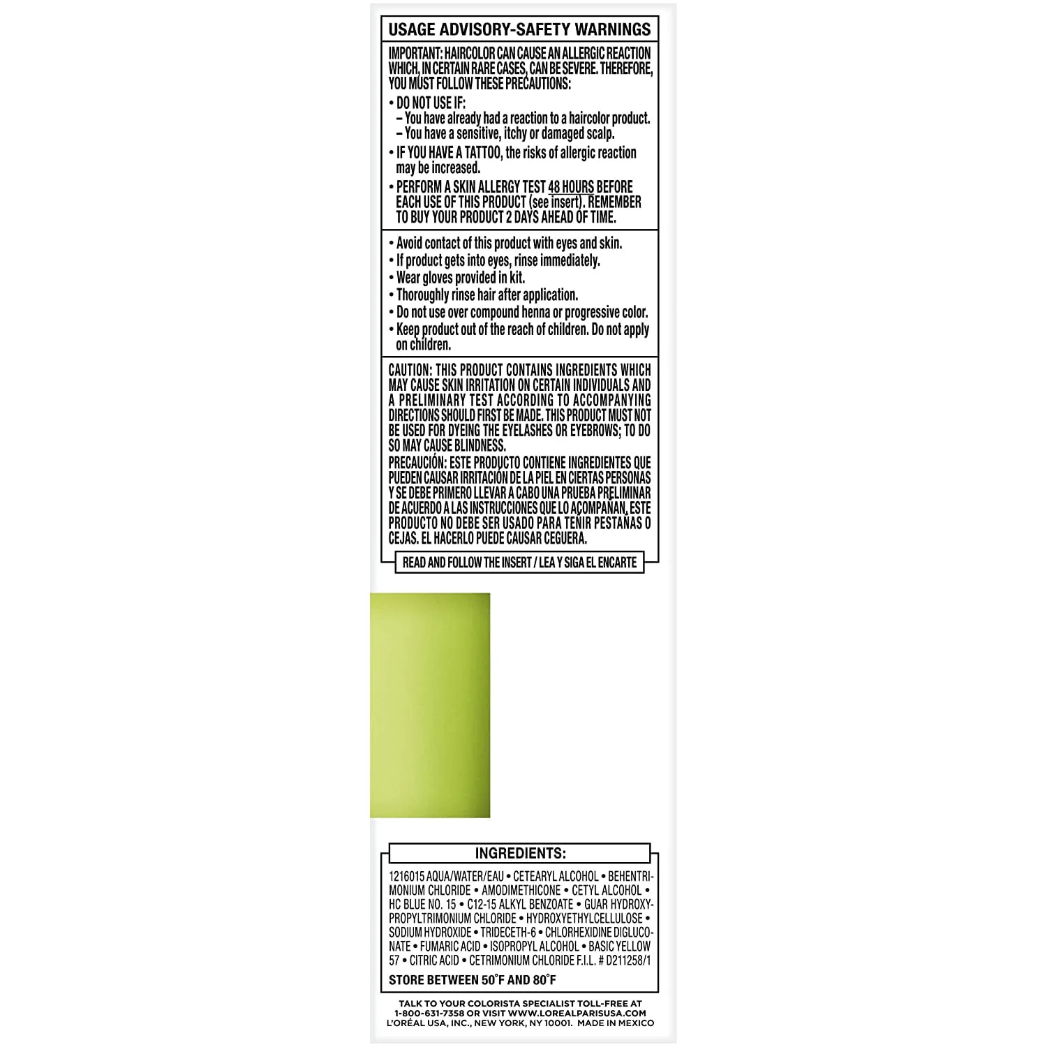 L'Oreal Paris Colorista Semi-Perm. Hair Dye - Wash Out - Lime Green 80ml - Image 5
