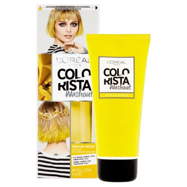 L'Oreal Paris Colorista Semi-Perm. Hair Dye - Wash Out - Yellow 80ml