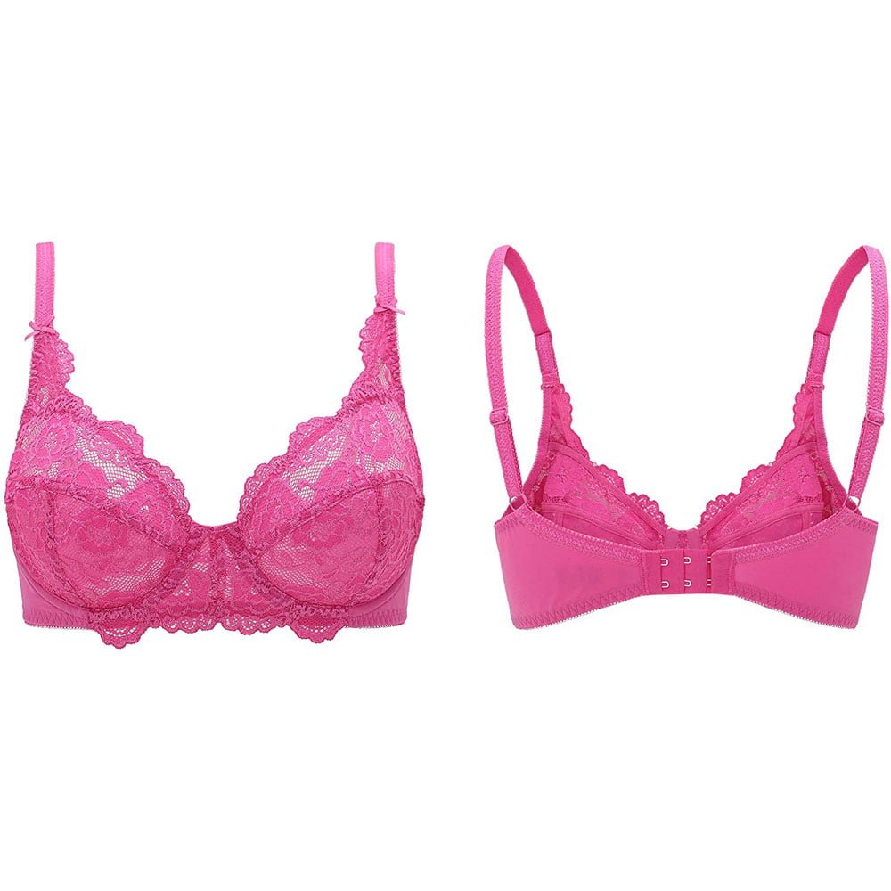 VANEVER Lace Bra for Women, Sexy Bra with Underwire Gathered