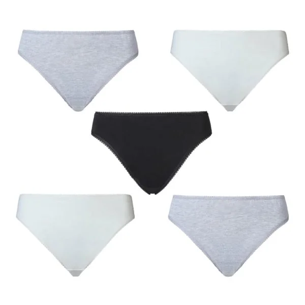 Vanever - Cotton Lycra High leg panties - pack of 5 - Image 5