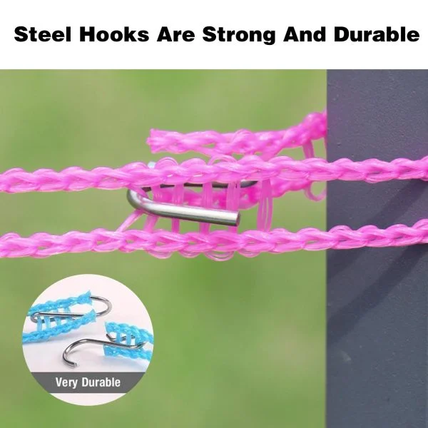 Adjustable Cloth Line With Hooks - 5metres - Image 2