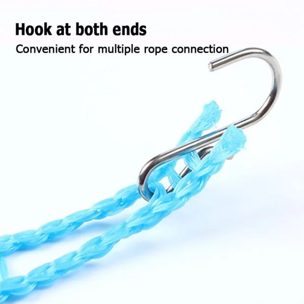 Adjustable Cloth Line With Hooks - 5metres - Image 12