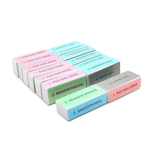 4 Sided Colorful Buffer Files Set - 4pcs - Image 2