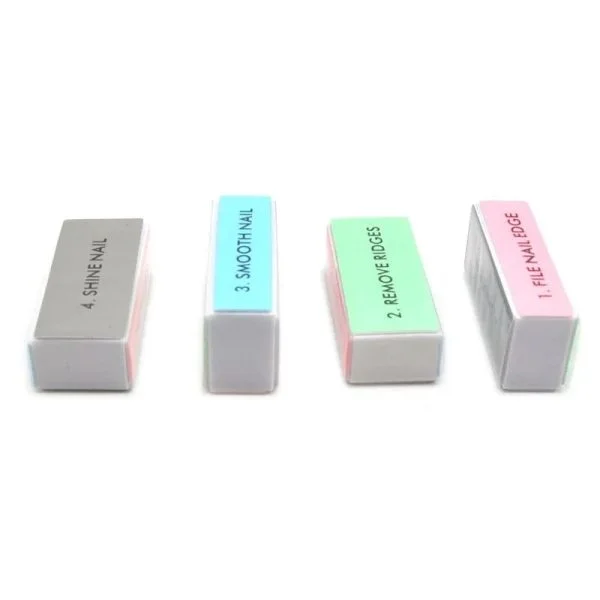 4 Sided Colorful Buffer Files Set - 4pcs - Image 3
