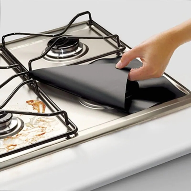 Spill Stopper, 11-Inch, Black Gas stove protectors cover Protector cocina  gas крышка для микроволноки Cookw - AliExpress